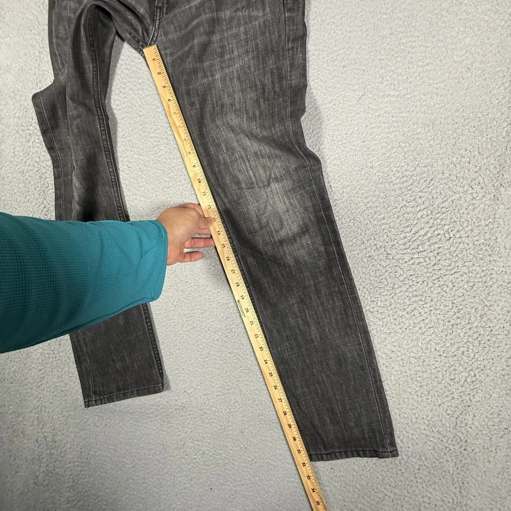 Levis Jeans Mens 33x34 Charcoal‎ 511 Slim Fit Casual Denim Logo Preppy 5 Pocket